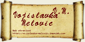 Vojislavka Melović vizit kartica